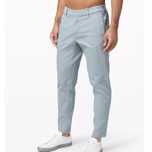 Lululemon Men's 36 x 29 Pant Shadow Lite Oxford Chino Cotton Blend Light Blue